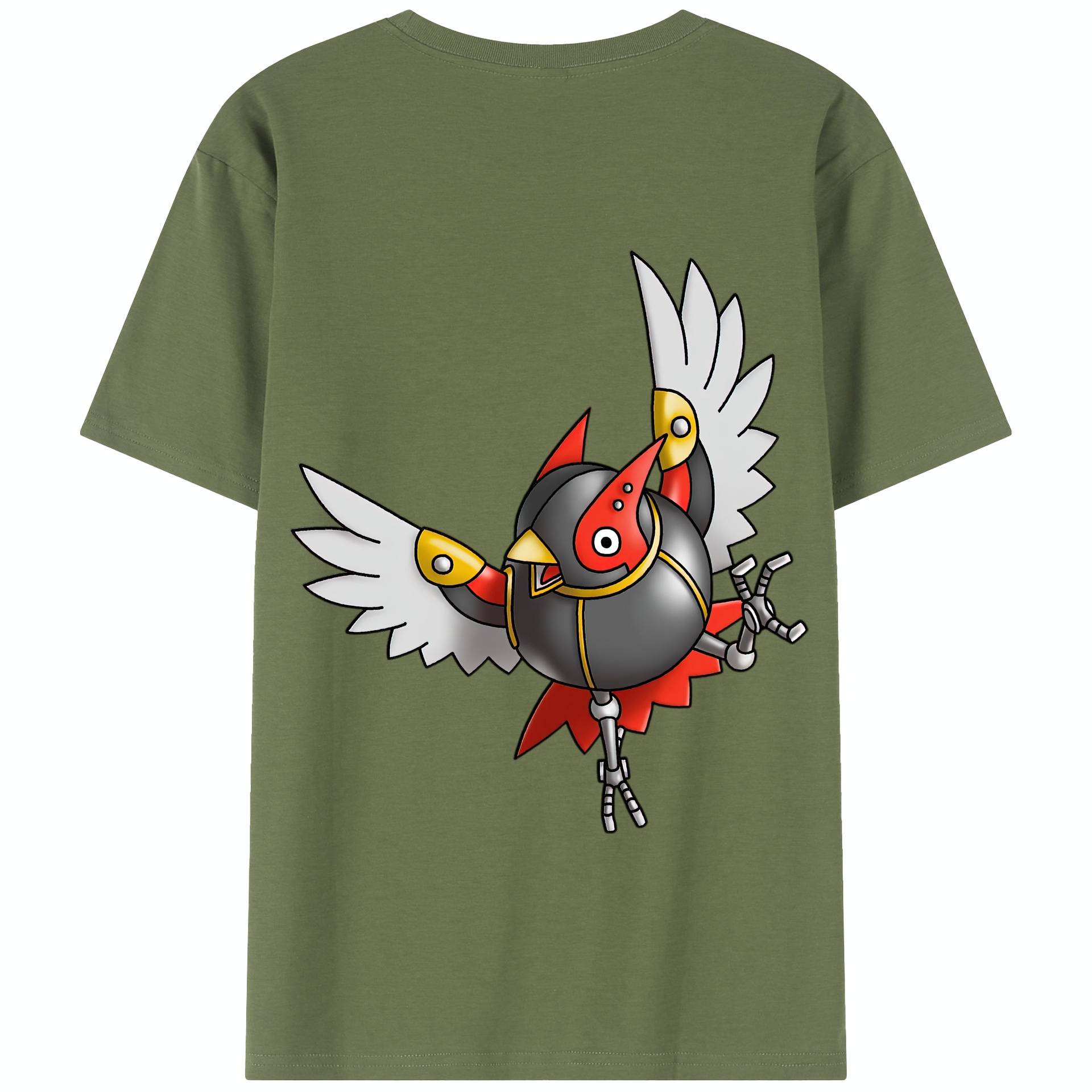 （画像用） ドラゴンクエスト Doragon Kuesuto Dragon Quest 綿100％半袖Tシャツ（背面プリント）